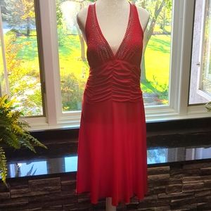 Women's red dress